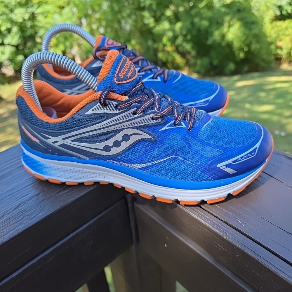 Saucony Ride 9 Running‎ Shoes Blue/Orange Men's 4.5 Clean